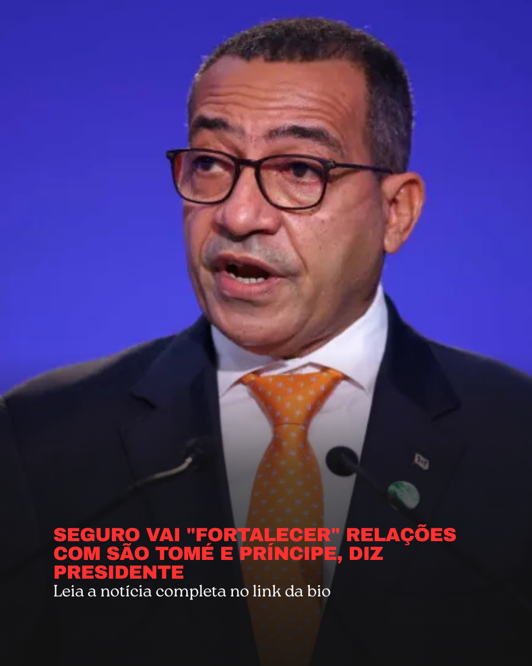 Post instagram manchete notícias preto moderno